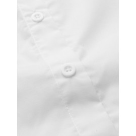 Women Solid Bowknot Button Front Casual Long Sleeve Shirt Women Solid Bowknot Button Front Casual Long Sleeve Shirt