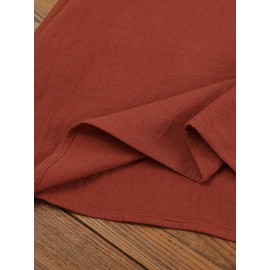 Women Plain Crew Neck Cotton Casual 3/4 Sleeve Blouse Women Plain Crew Neck Cotton Casual 3/4 Sleeve Blouse