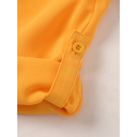 Women Lace Splice High-Low Hem Long Sleeve Blouse Women Lace Splice High-Low Hem Long Sleeve Blouse