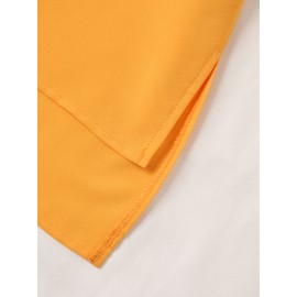 Women Lace Splice High-Low Hem Long Sleeve Blouse Women Lace Splice High-Low Hem Long Sleeve Blouse