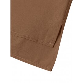 Women Solid Crew Neck Pearls Detail 3/4 Sleeve Blouse