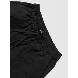 Cut Out Side Tie Drawstring Waist Pocket Solid Pants