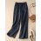 Women Solid Drawstring Waist Cotton Casual Straight Pants