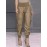 Women Solid High Waist Casual Cargo Pants With Pocket