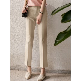 Solid Pocket Tailored Pants For Women Solid Pocket Tailored Pants For Women