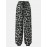Leopard Print Drawstring Pocket Long Casual Pants for Women