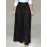 Women Solid Tie Waist Casual Wide Leg Pants With Pocket