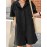 Women Solid Lapel Double Pocket Button Front Casual Jumpsuit