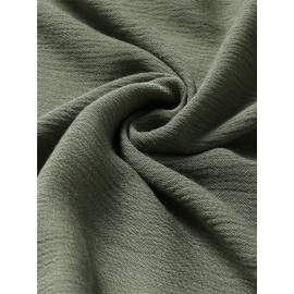 Solid Color Button Casual Wide Legs Short Sleeve Jumpsuit Solid Color Button Casual Wide Legs Short Sleeve Jumpsuit