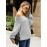 Solid Off-shoulder Pullover Long Sleeve Women Sweater