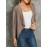 Solid Lapel Long Sleeve Faux Suede Women Jacket